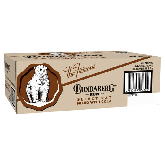 Bundaberg Vat & Cola 6% Can 375ml