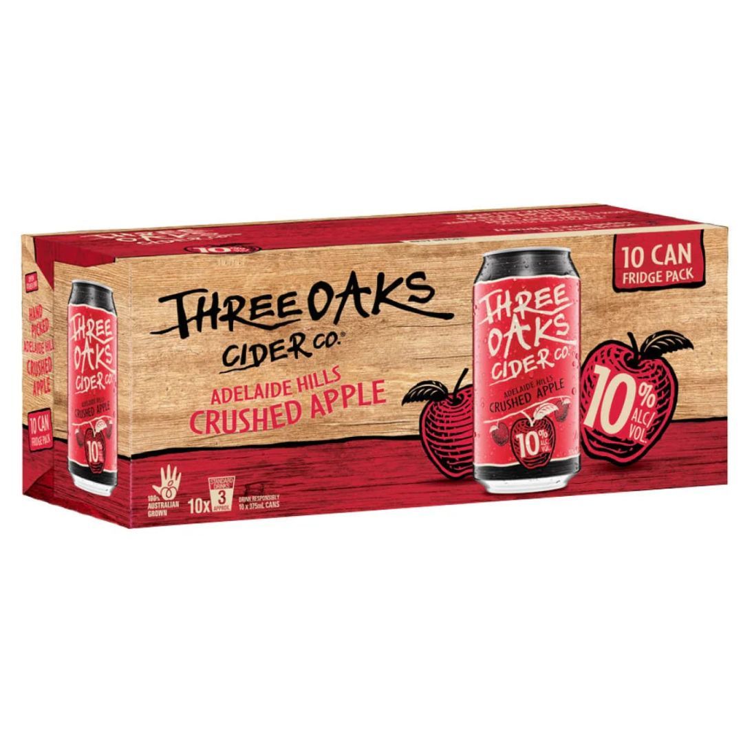 Three Oaks Apple Cider 10% 375ml 10PK