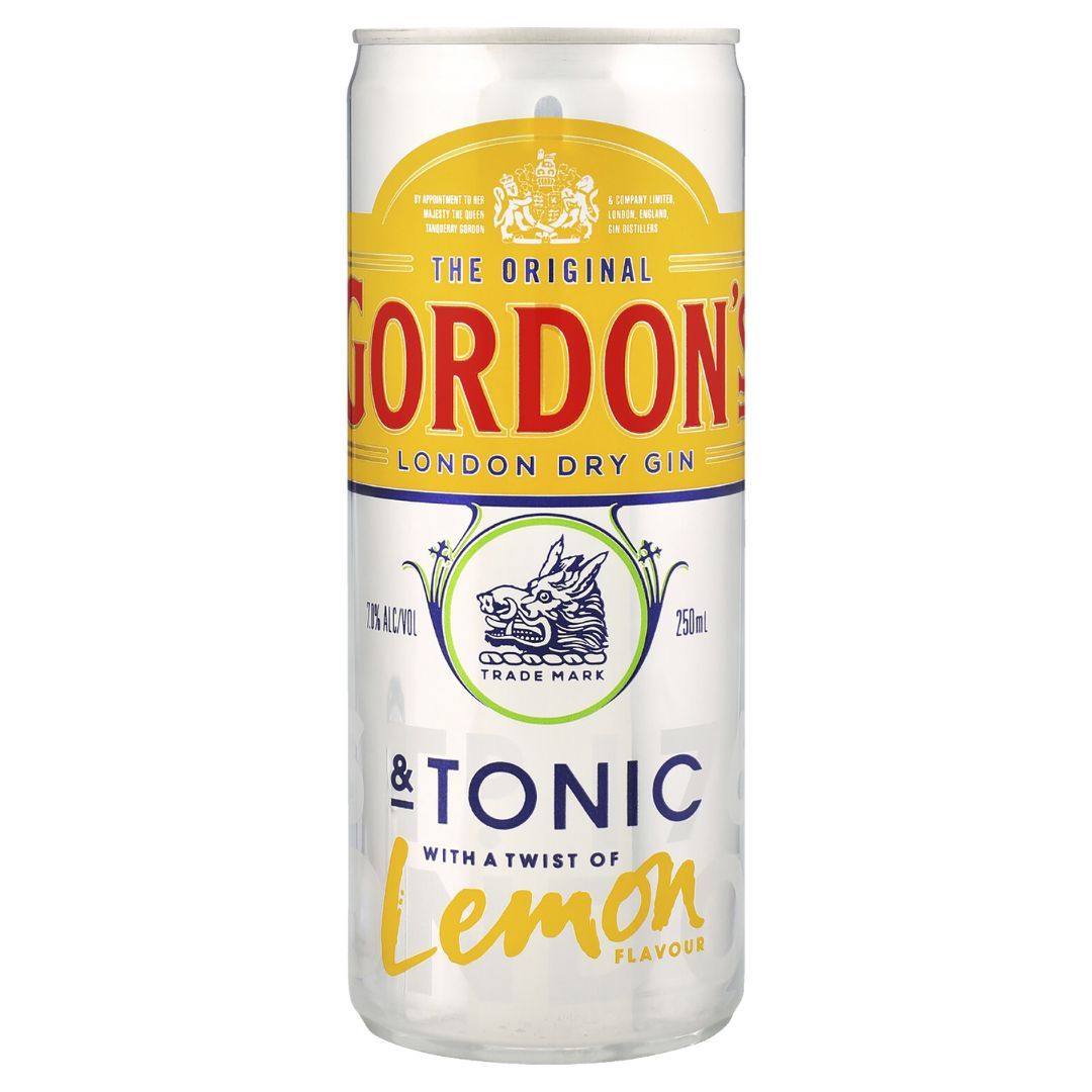 Gordons Tonic & Lemon Can 375ml
