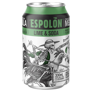 Espolon Tequila Lime & Soda 330ml