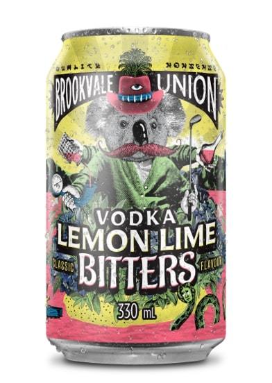 Brookvale Vodka Lemon Lime Bitter 330ml