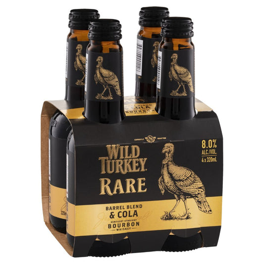 Wild Turkey Rare 8% & Cola Stub 320ml