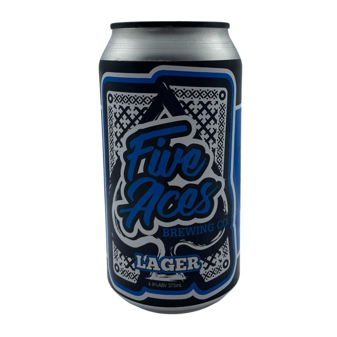 Five Aces Lager Can 375ml
