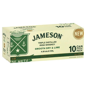 Jameson & Dry Lime 4.8% 375ml Can 10PK