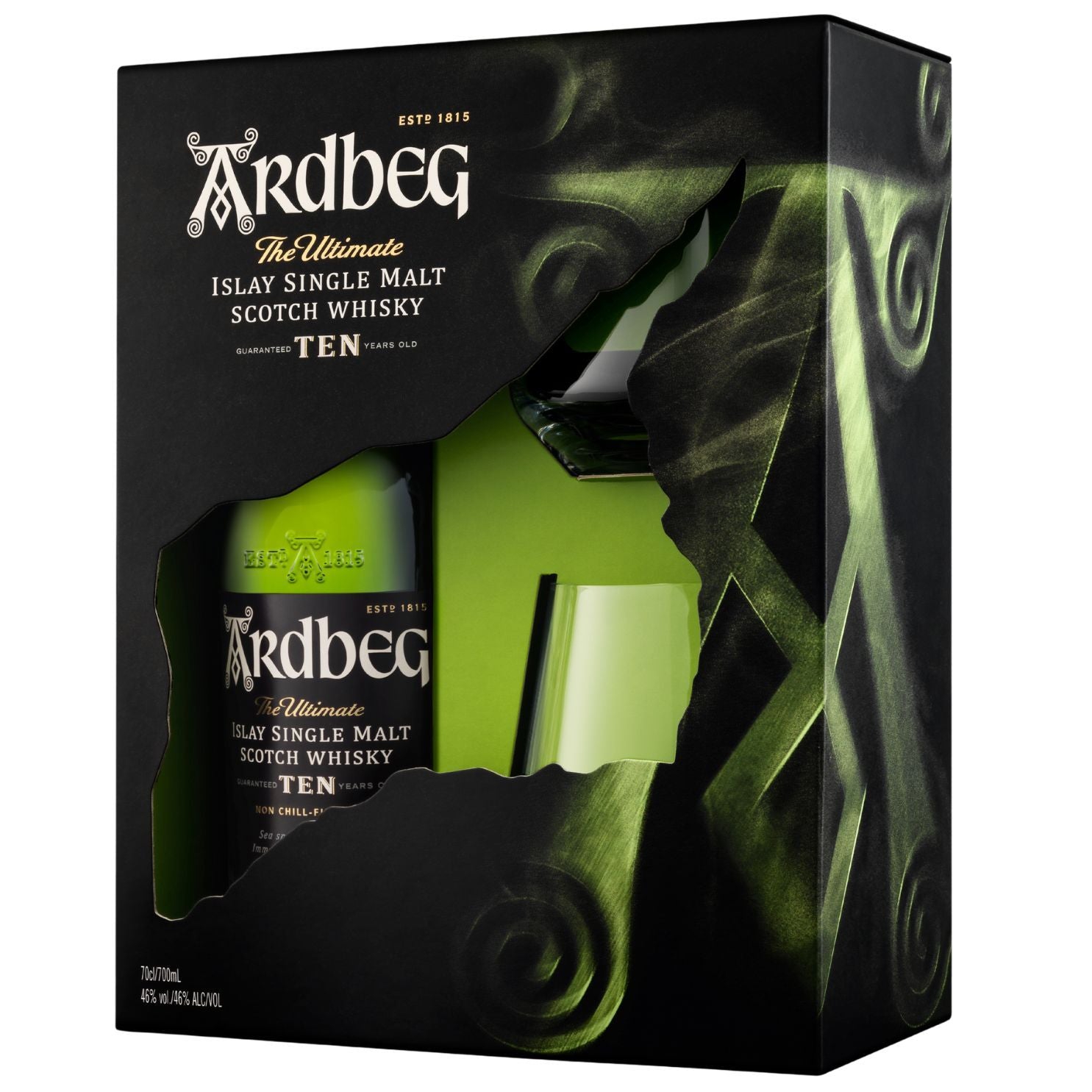 Ardbeg 10 YO 700ml + 2 Glasses Gift Pack