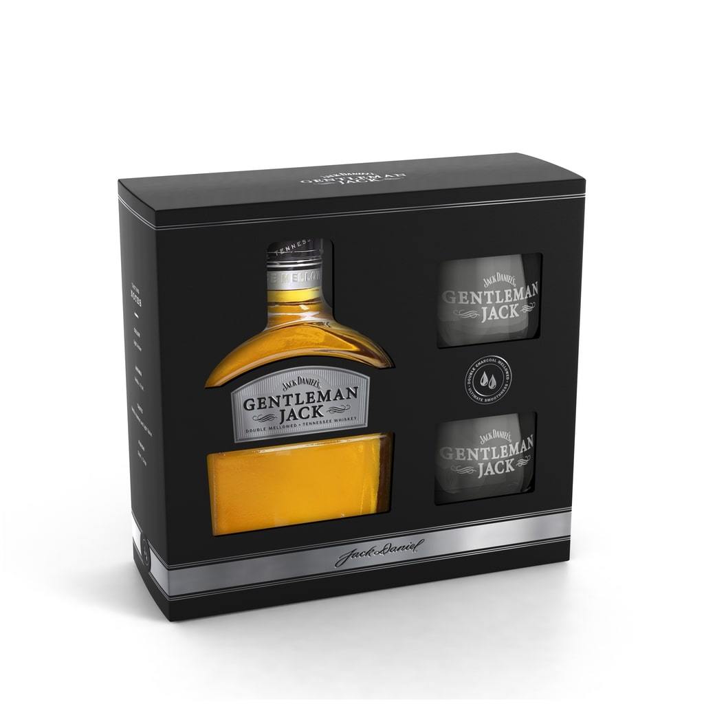 Gentleman Jack & 2 Glass Gift Pack 700ml