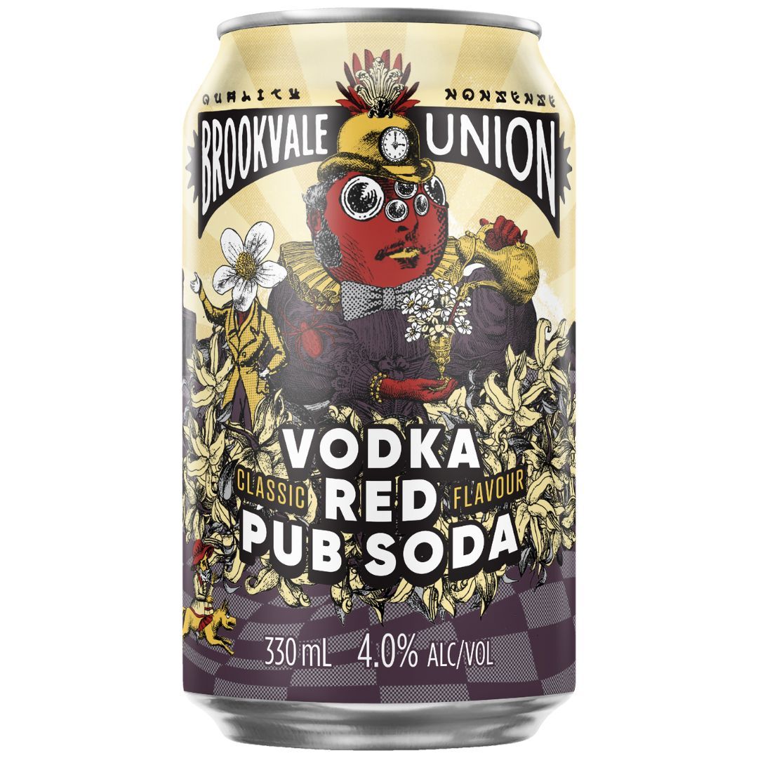 Brookvale Vodka Red Pub Soda 4% 330ml