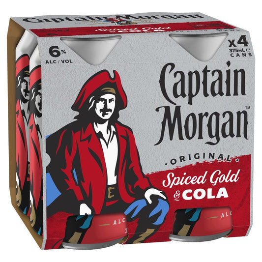 Captain Morgan & Cola 6% Can 375ml