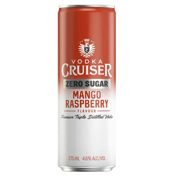Cruiser Zero Sugar Mango Rasp Can 275ml