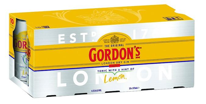 Gordons Gin & Tonic Cans 375ml 10PK
