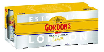 Gordons Gin & Tonic Cans 375ml 10PK