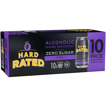 Hard Rated Passionfruit Zero 375ml 10PK