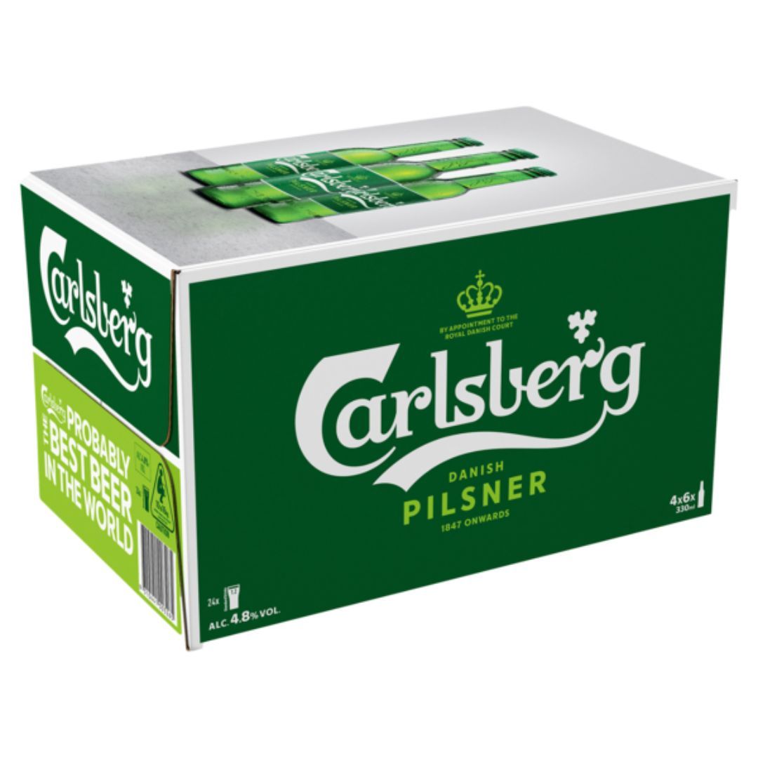 Carlsberg Green Dlx Btl 330ml