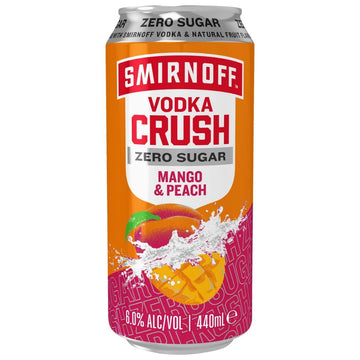Smirnoff Crush Zero Peach & Mango 440ml