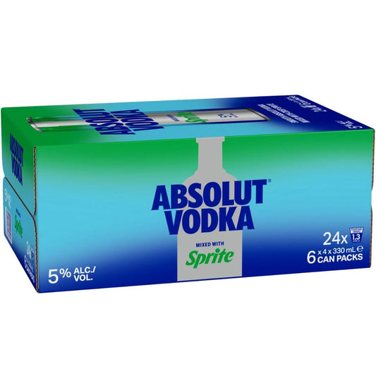 Absolut Vodka & Sprite 330ml