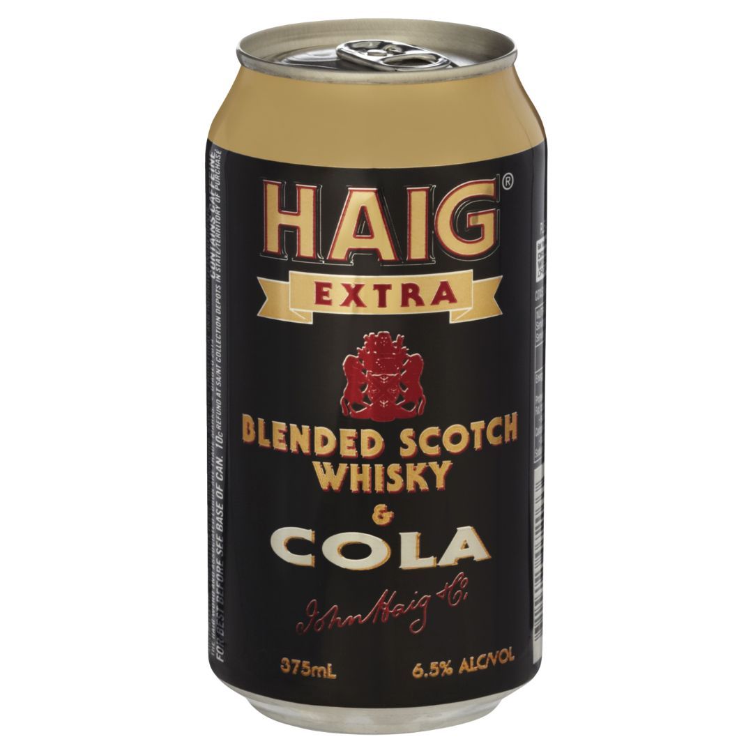 Haig BLACK & Cola Can 6.5% 375ml