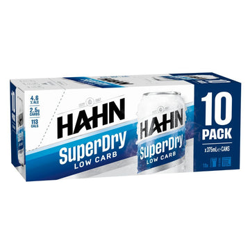 Hahn Super Dry 330ml Can 10 Pack