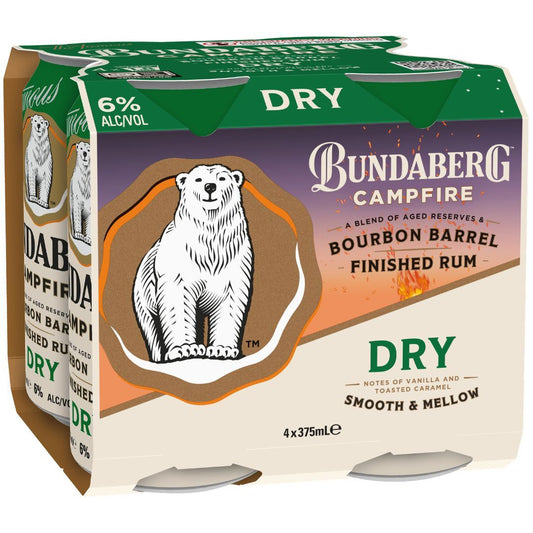 Bundaberg Campfire Dry 6% 375ml