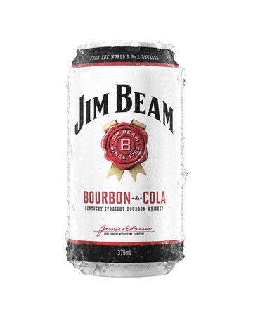 Jim Beam White & Cola Can 375ml