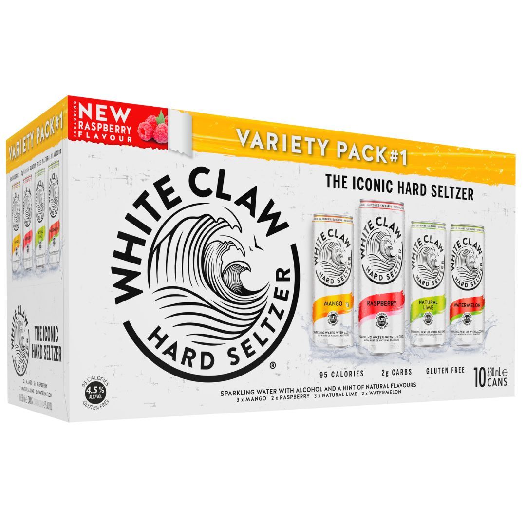 White Claw Variety Can 330ml 10PK