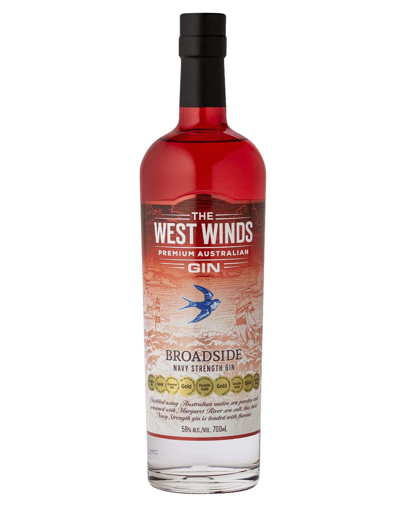 West Winds Gin Broadside 700ml