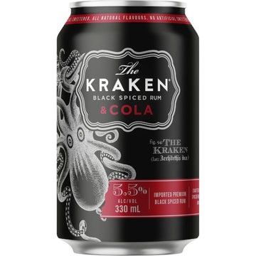 Kraken Spiced Rum & Cola 5.5% 330ml