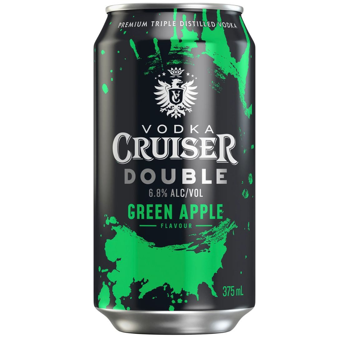 Cruiser Double Green Apple Can 375ml