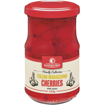 Sandhurst Maraschino Cherries 225g
