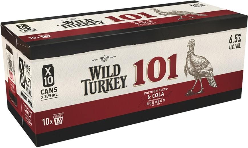 Wild Turkey 101 Cans 10 Pack