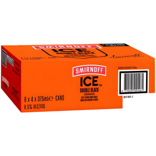 Smirnoff Double Black Orange 375ml
