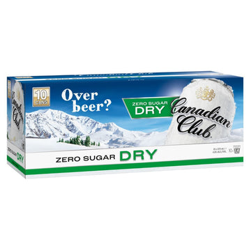 Canadian Club & Dry ZERO 375ml 10 Pack