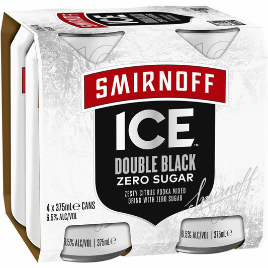Smirnoff Double Black Zero 375ml
