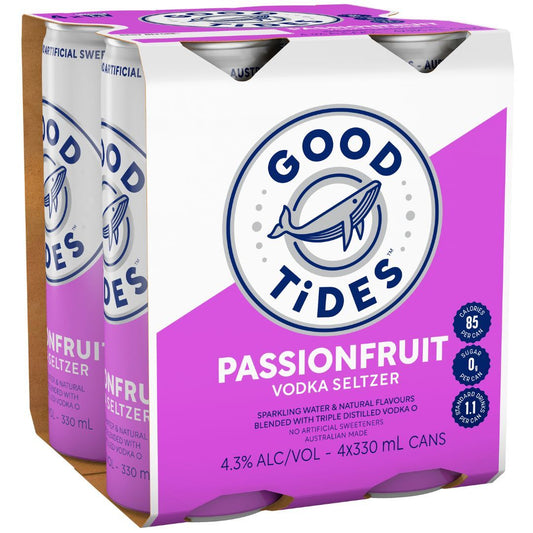 Good Tides Passionfruit Seltzer 330ml