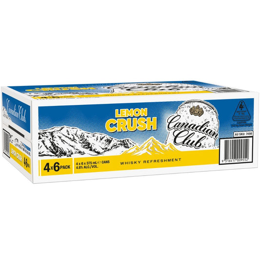 Canadian Club Lemon Crush Can 375ml