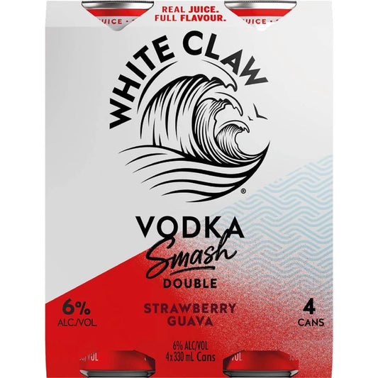 White Claw Vodka Smash Strawb Guava 6% 3