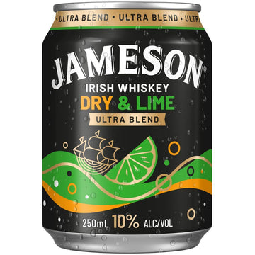 Jameson 10% Ultra Dry & Lime Can 250ml