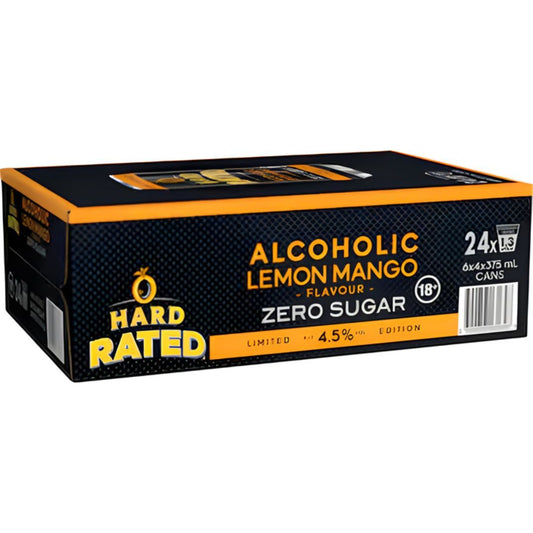 Hard Rated Zero Lemon Mango 375ml