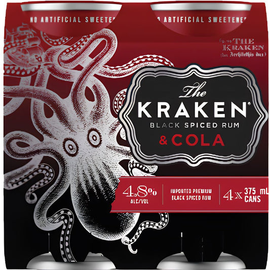 Kraken Spiced Rum & Cola 4.8% 375ml