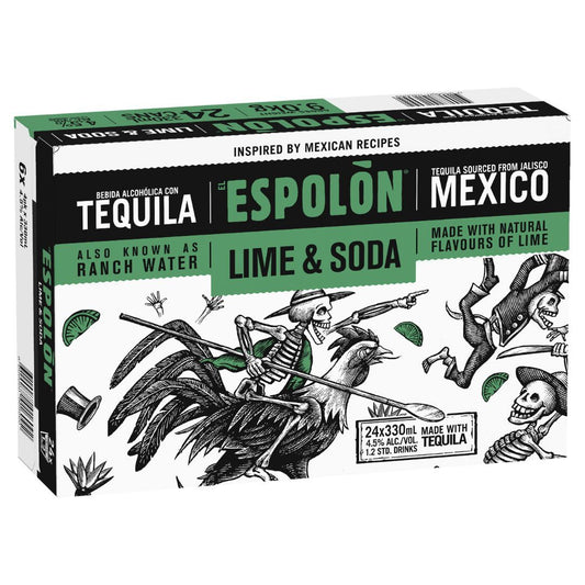 Espolon Tequila Lime & Soda 330ml
