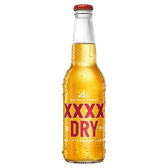 XXXX Dry Lager Stub 330ml