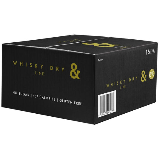 Ampersand Whisky Dry Lime 6% 330ml